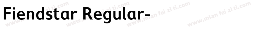 Fiendstar Regular字体转换